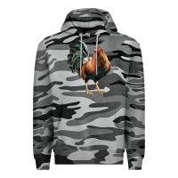 Slate Camo American Game Rooster Premium Hoodie - LillyAllenDesigns