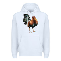 White American Game Rooster Premium Hoodie - LillyAllenDesigns
