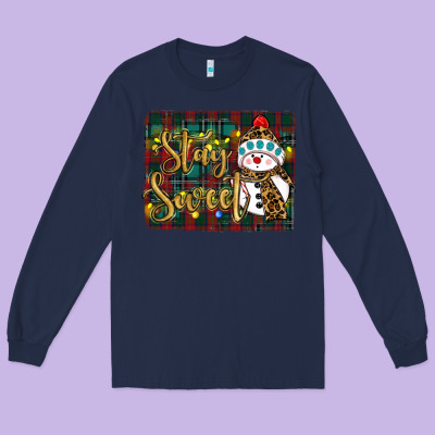 Long Sleeve Tee christmas stay