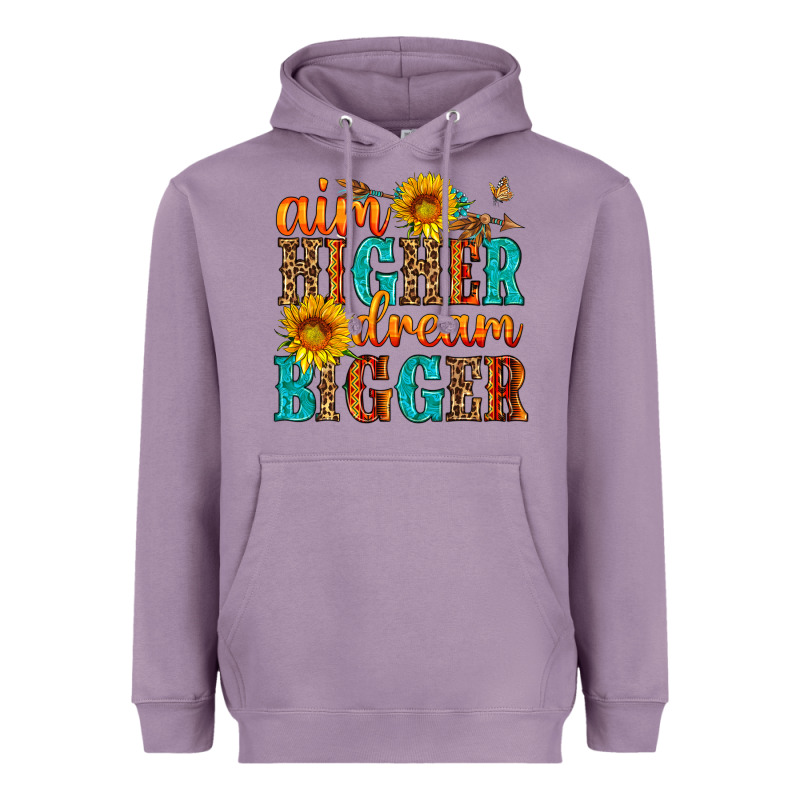 Aim Higher Dream Bigger Heavyweight Hoodie by HRA Design Shop | Teevron