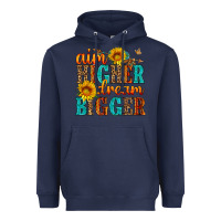 Navy aim higher dream bigger Heavyweight Hoodie - HRA Design Shop
