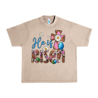 French Oak he is risen cross Urban Heavy Tee - Artiststas