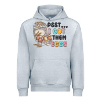 Heather Grey psst i got them eggs Urban Hoodie - MaliasSmallBusiness