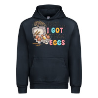 Navy psst i got them eggs Urban Hoodie - MaliasSmallBusiness