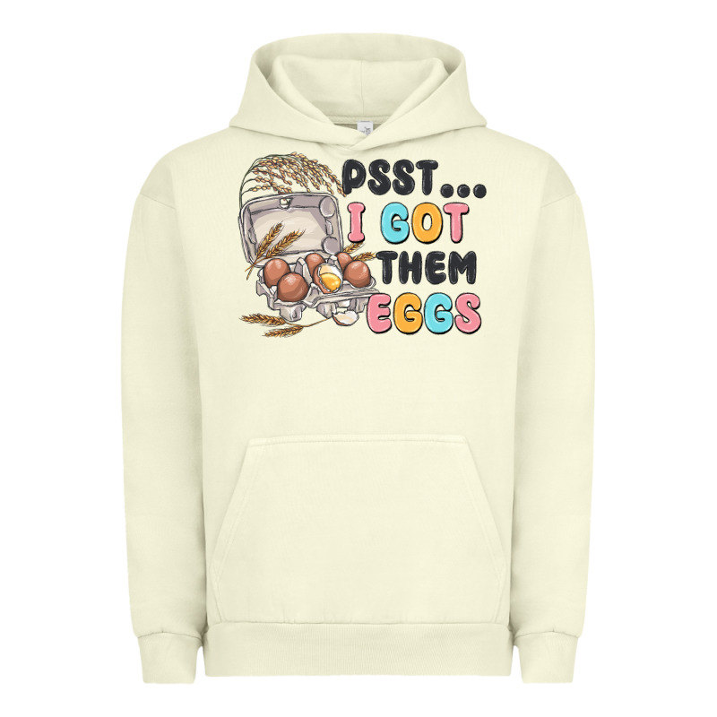 Psst I Got Them Eggs Urban Hoodie by MaliasSmallBusiness | Teevron
