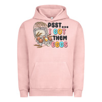 Pigment Salmon psst i got them eggs Urban Hoodie - MaliasSmallBusiness