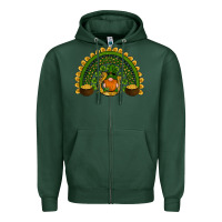Sports Green st patricks day rainbow Zipper Hoodie - RanaPortraitStore