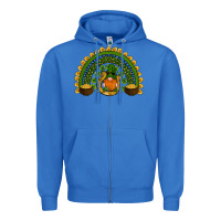 True Royal st patricks day rainbow Zipper Hoodie - RanaPortraitStore