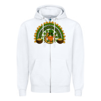 White st patricks day rainbow Zipper Hoodie - RanaPortraitStore
