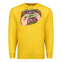 Lemon all the pretty girls roll like this Premium Sweatshirt - JahusDesignShop