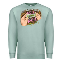 Seafoam all the pretty girls roll like this Premium Sweatshirt - JahusDesignShop
