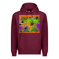 Burgundy spiders halloween tumbler Premium Hoodie - Jasminsmagicworld