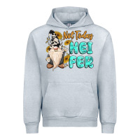 Heather Grey not today heifer cow gnome Urban Hoodie - MaliasSmallBusiness