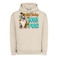 Pigment French Oak not today heifer cow gnome Urban Hoodie - MaliasSmallBusiness