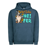 Pigment Midnight Navy not today heifer cow gnome Urban Hoodie - MaliasSmallBusiness