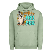 Pigment Oil Green not today heifer cow gnome Urban Hoodie - MaliasSmallBusiness