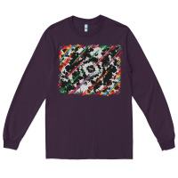 Plum cowhide and serape background Long Sleeve Tee - RanaPortraitStore