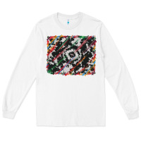 White cowhide and serape background Long Sleeve Tee - RanaPortraitStore