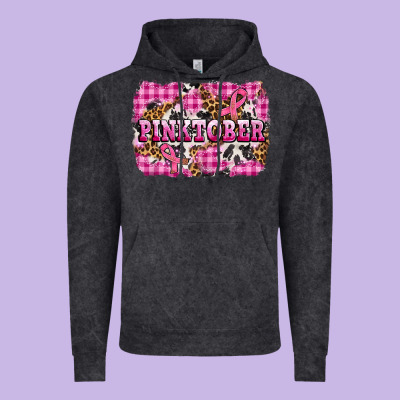 Pinktober With Cancer Ribbon Vintage Hoodie Designed By Adodesignshop