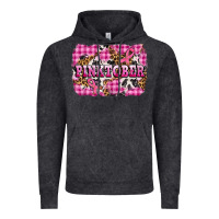 Vintage Black pinktober with cancer ribbon Vintage Hoodie - AdoDesignShop