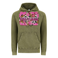 Vintage Olive pinktober with cancer ribbon Vintage Hoodie - AdoDesignShop