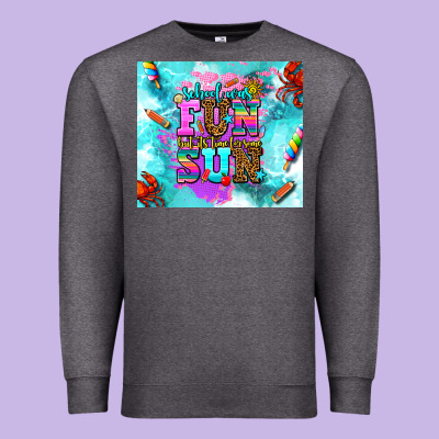 Summer Break And School Premium Sweatshirt Designed By Adodesignshop