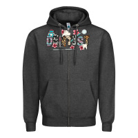 Charcoal Heather dentist Zipper Hoodie - Zillion Design Studio