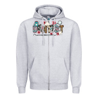 Heather Grey dentist Zipper Hoodie - Zillion Design Studio