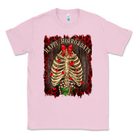 Bubblegum Pink Happy Horrordays Classic Tee - RanaPortraitStore
