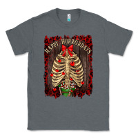 Charcoal Heather Happy Horrordays Classic Tee - RanaPortraitStore