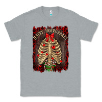 Heather Grey Happy Horrordays Classic Tee - RanaPortraitStore