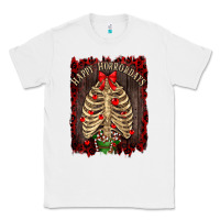 White Happy Horrordays Classic Tee - RanaPortraitStore