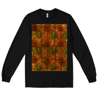 Black cactus background Long Sleeve Tee - RanaPortraitStore