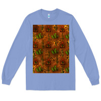 Colony Blue cactus background Long Sleeve Tee - RanaPortraitStore