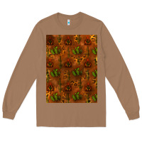 Toasted Coconut cactus background Long Sleeve Tee - RanaPortraitStore