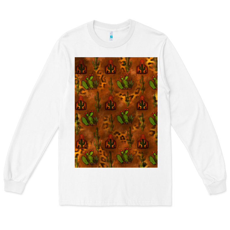 Cactus Background Long Sleeve Tee by RanaPortraitStore | Teevron