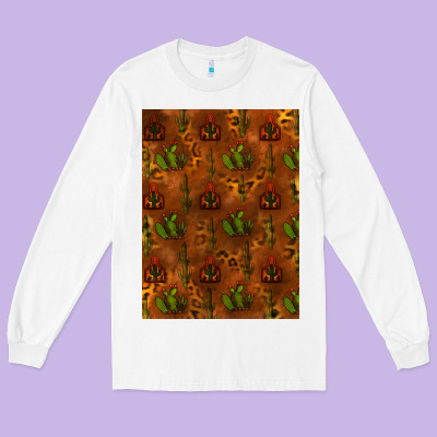Long Sleeve Tee cactus background