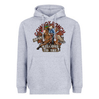 Heather Grey cowboy ranch Heavyweight Hoodie - SublimationCraftShop
