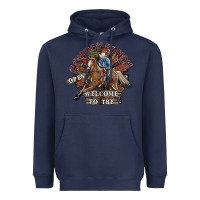 Navy cowboy ranch Heavyweight Hoodie - SublimationCraftShop
