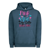 Pigment Midnight Navy pink or blue big sister loves you Urban Hoodie - MaliasSmallBusiness
