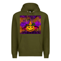 Army Green halloween jack o'lantern tumbler Premium Hoodie - Jasminsmagicworld