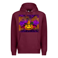 Burgundy halloween jack o'lantern tumbler Premium Hoodie - Jasminsmagicworld