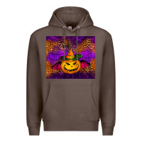 Coffee halloween jack o'lantern tumbler Premium Hoodie - Jasminsmagicworld