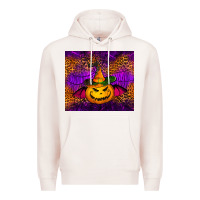 Pale Pink halloween jack o'lantern tumbler Premium Hoodie - Jasminsmagicworld