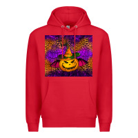 Red halloween jack o'lantern tumbler Premium Hoodie - Jasminsmagicworld