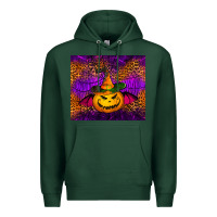 Sports Green halloween jack o'lantern tumbler Premium Hoodie - Jasminsmagicworld