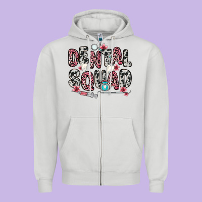 Dental Squad Zipper Hoodie Designed By Zillion Design Studio