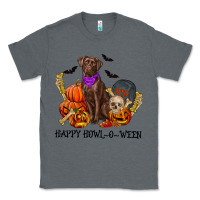 Charcoal Heather Happy howl o ween Classic Tee - RanaPortraitStore