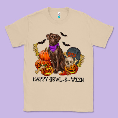 Happy Howl O Ween Classic Tee Designed By Ranaportraitstore