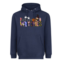 Navy Drink Up Witches Heavyweight Hoodie - CowhideDigitalArt